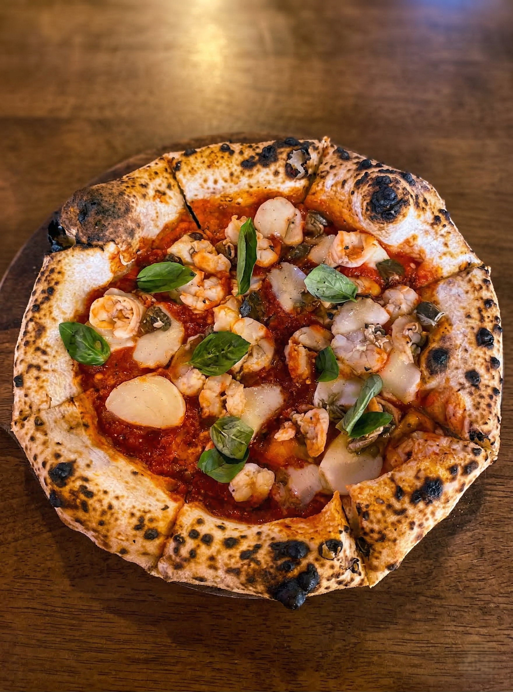 Garlic Prawn Pizza